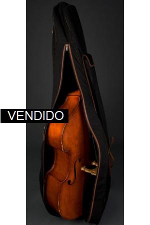 Harvest Double Bass bag Buffalo NappaCanvas Harvest Double Bass bag Buffalo NappaCanvas